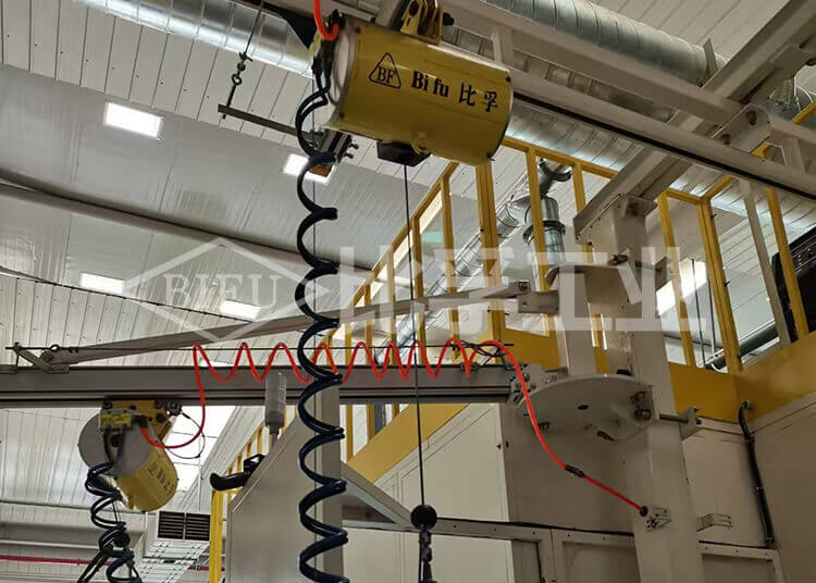 氣動平衡吊配懸臂吊案例